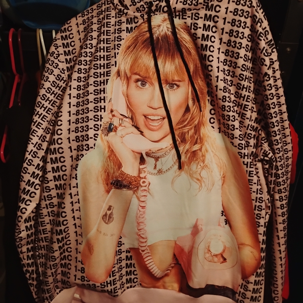 Miley Cyrus & Max Azria Pink Hoodie
